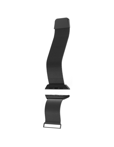 
„Apple Watch“ dirželis, 42, 44, 45, 49 mm, Milano stiliaus – juodas

