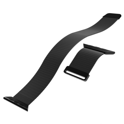 
„Apple Watch“ dirželis, 42, 44, 45, 49 mm, Milano stiliaus – juodas
