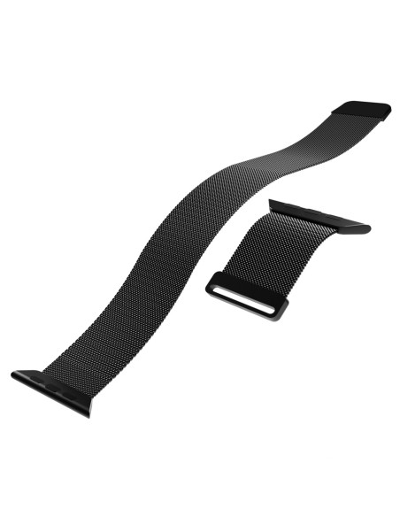 
„Apple Watch“ dirželis, 42, 44, 45, 49 mm, Milano stiliaus – juodas

