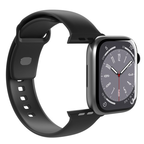 
Silikoninis dirželis Apple Watch 42 44 45 49 mm Icon juodas - 2 vnt.
