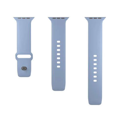 
„Apple Watch 38 40 41 mm Icon“ silikoninis dirželis, šviesiai mėlynas – 2 vnt.
