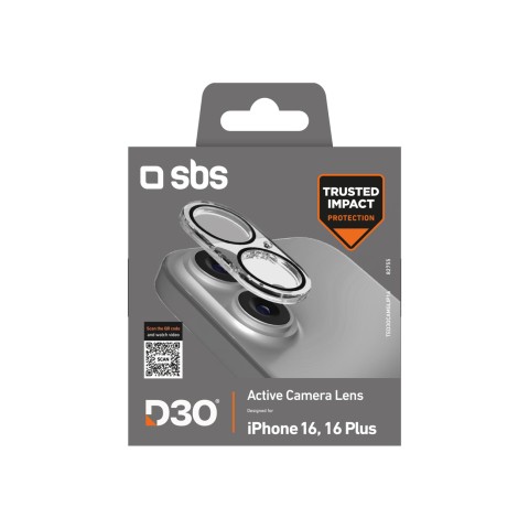 
Grūdintas stiklas iPhone 16 / 16 Plus D3O kamerai
