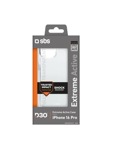 
iPhone 16 Pro Extreme Active D3O dėklas – skaidrus
