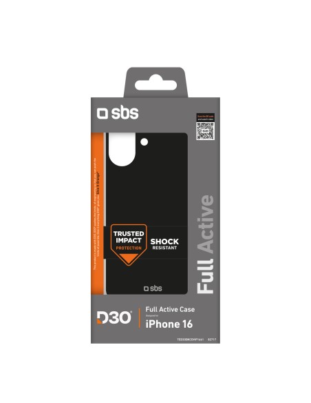 
iPhone 16 Full Active D3O dėklas – juodas
