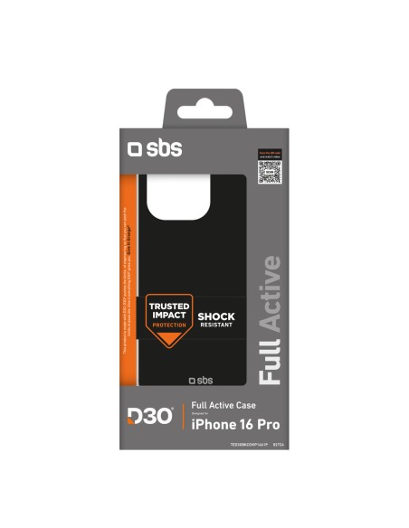 
iPhone 16 Pro Full Active D3O dėklas – juodas
