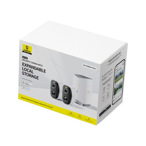 
Lauko stebėjimo rinkinys su 2 kameromis, 2K, 16 GB, WiFi – baltas
