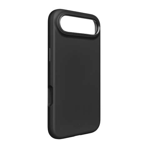 
Silikoninis dėklas, skirtas „iPhone 17 Air“, su kameros apsauga ir aliumininiais „MagSafe“ mygtukais – juodas
