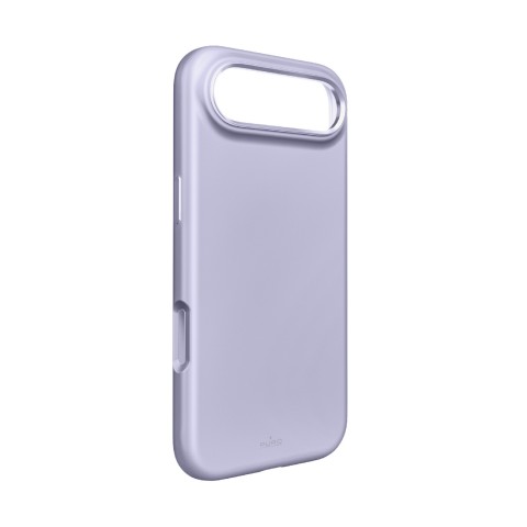 
Silikoninis dėklas, skirtas „iPhone 17 Air“, su kameros apsauga ir aliumininiais „MagSafe“ mygtukais – levandų spalvos
