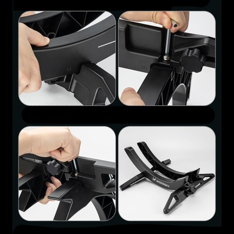 
Stabilus dviračio remonto stovas 3-8 cm dviračio ratui - juodas

