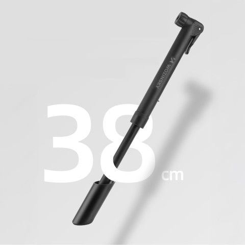 
Kompaktiškas rankinis dviračio siurblys 80 PSI 5,5 bar - juodas
