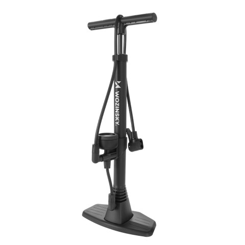 
Dviračio grindų pompa su manometru 160 PSI 11 barų - juoda
