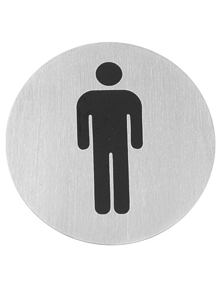 Lipni informacinė lentelė ant WC MEN durų, nerūdijančio plieno, sk. 75 mm - Hendi 663608 Lipni informacinė lentelė ant WC MEN durų, nerūdijančio plieno, sk. 75 mm - Hendi 663608