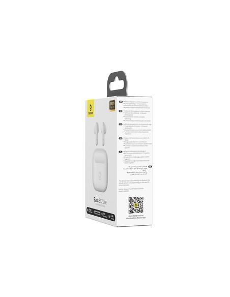 
„Bass BS2 Lite TWS“ belaidės ausinės – baltos
