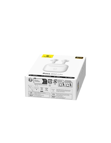 
„Bass BS2 Lite TWS“ belaidės ausinės – baltos
