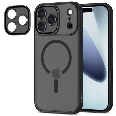 
„iPhone 17 Pro MagCam MagSafe“ apsauginis dėklas – matinės juodos spalvos
