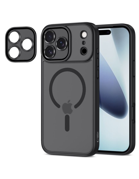 
„iPhone 17 Pro MagCam MagSafe“ apsauginis dėklas – matinės juodos spalvos
