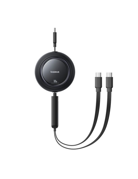 
2 viename USB-C 100 W ištraukiamas laidas 1,2 m – juodas
