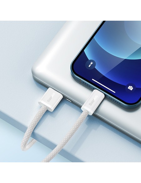 
USB-A laidas – iPhone Lightning Dynamic serijos 2.4A 1m – baltas
