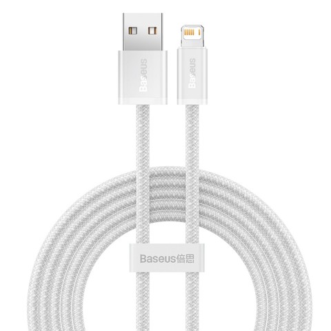 
USB-A laidas – „iPhone Lightning Dynamic“ serijos 2,4A 2 m – baltas
