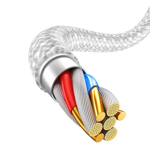 
USB-A laidas – „iPhone Lightning Dynamic“ serijos 2,4A 2 m – baltas
