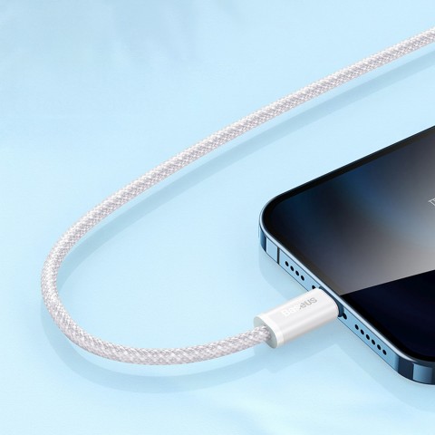 
USB-A laidas – „iPhone Lightning Dynamic“ serijos 2,4A 2 m – baltas
