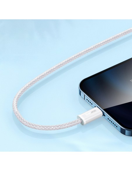 
USB-A laidas – „iPhone Lightning Dynamic“ serijos 2,4A 2 m – baltas
