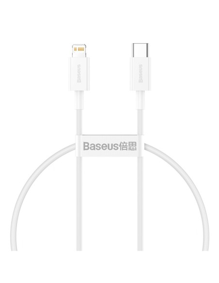 
USB-C laidas – „iPhone Lightning Superior“ serijos 20 W PD 25 cm – baltas
