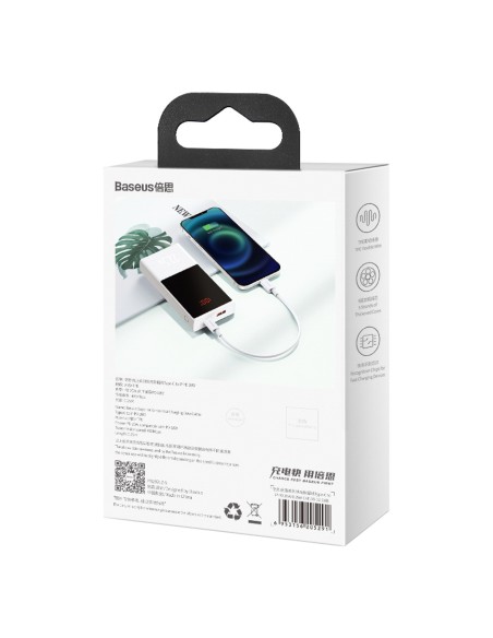 
USB-C laidas – „iPhone Lightning Superior“ serijos 20 W PD 25 cm – baltas
