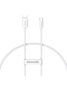 
„Superior Series“ 100 W 25 cm USB-A - USB-C laidas – baltas
