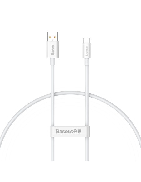 
„Superior Series“ 100 W 25 cm USB-A - USB-C laidas – baltas
