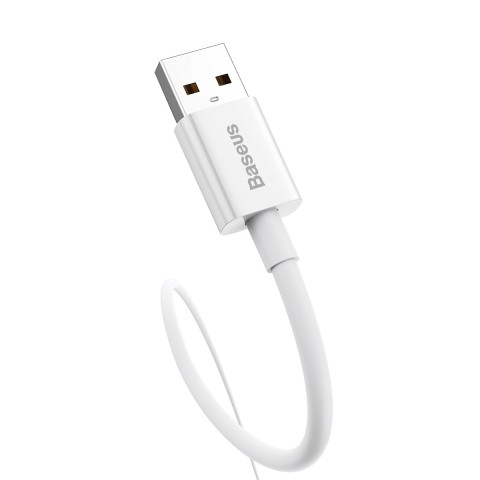 
„Superior Series“ 100 W 25 cm USB-A - USB-C laidas – baltas
