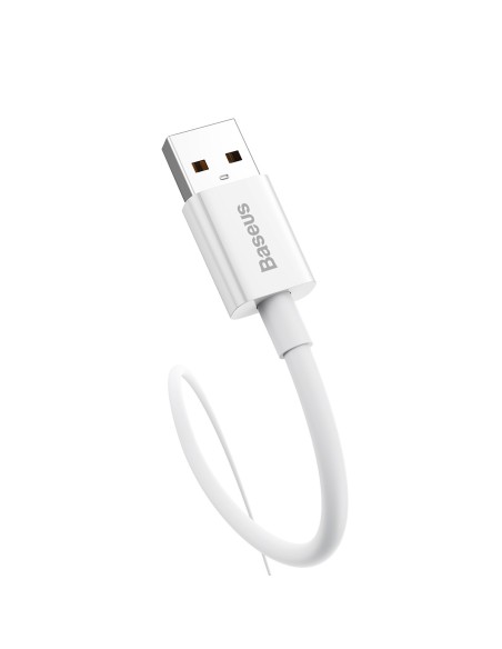 
„Superior Series“ 100 W 25 cm USB-A - USB-C laidas – baltas
