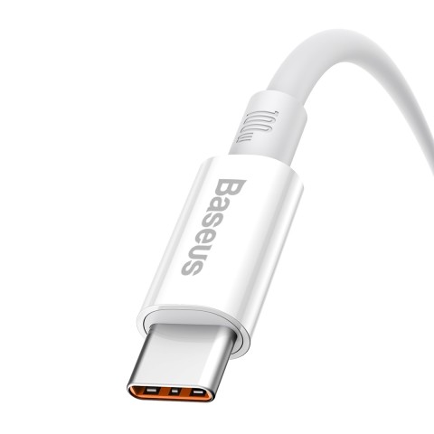 
„Superior Series“ 100 W 25 cm USB-A - USB-C laidas – baltas
