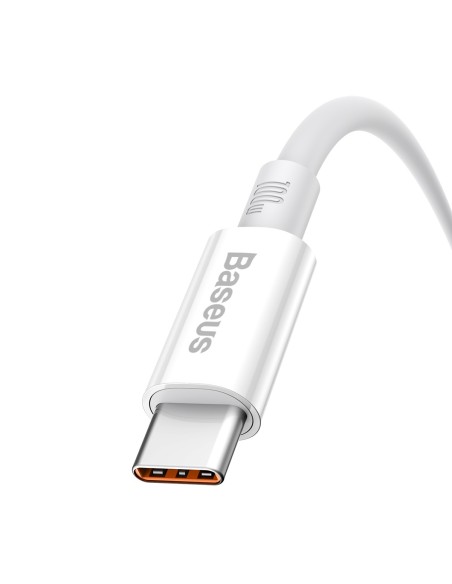 
„Superior Series“ 100 W 25 cm USB-A - USB-C laidas – baltas
