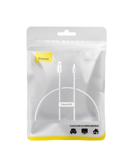 
„Superior Series“ 100 W 25 cm USB-A - USB-C laidas – baltas
