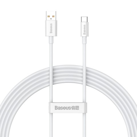 
USB-A - USB-C Superior serijos 100W 1m kabelis - baltas
