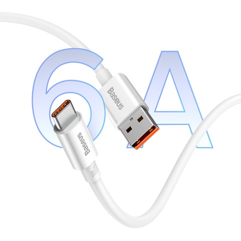 
USB-A - USB-C Superior serijos 100W 1m kabelis - baltas
