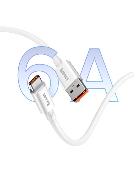 
USB-A - USB-C Superior serijos 100W 1m kabelis - baltas
