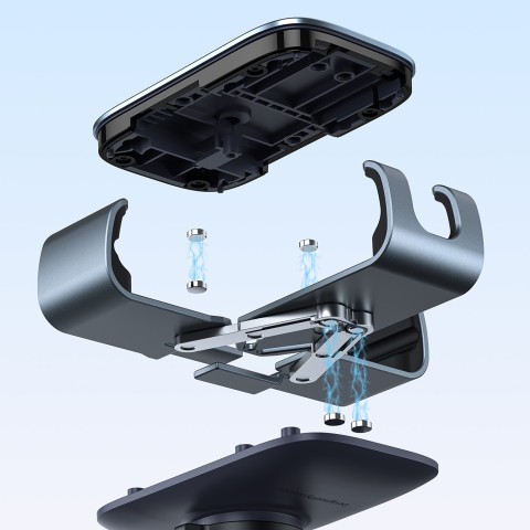 
„Gravity“ automobilio telefono laikiklis oro išleidimo angai – pilkas
