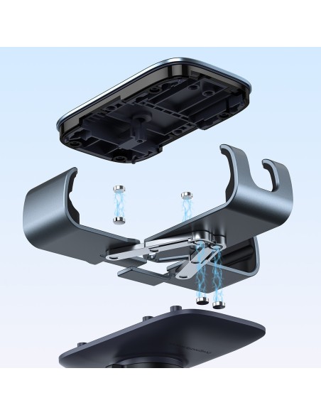 
„Gravity“ automobilio telefono laikiklis oro išleidimo angai – pilkas
