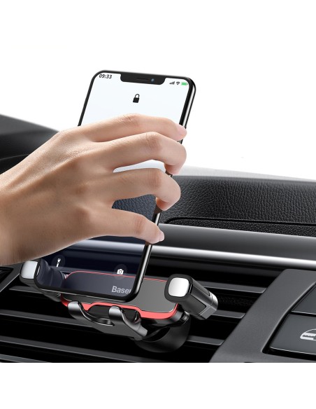 
„Gravity“ automobilio telefono laikiklis oro išleidimo angai – juodas

