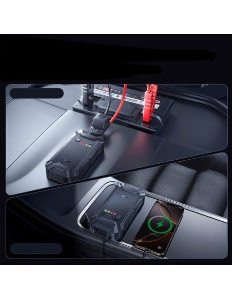 
Užvedimo akumuliatorius transporto priemonėms 12000mAh 12V - juodas

