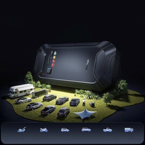 
Užvedimo akumuliatorius transporto priemonėms 12000mAh 12V - juodas
