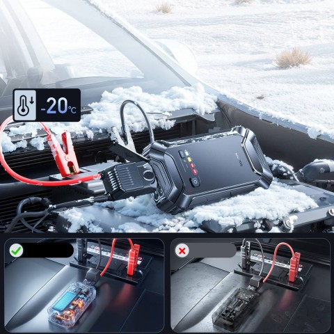 
Užvedimo akumuliatorius transporto priemonėms 12000mAh 12V - juodas
