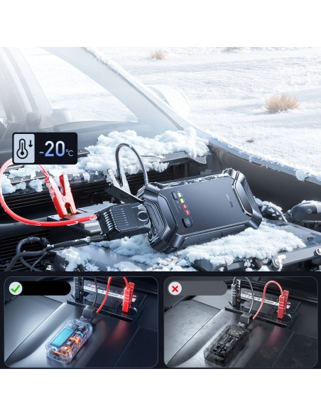 
Užvedimo akumuliatorius transporto priemonėms 12000mAh 12V - juodas
