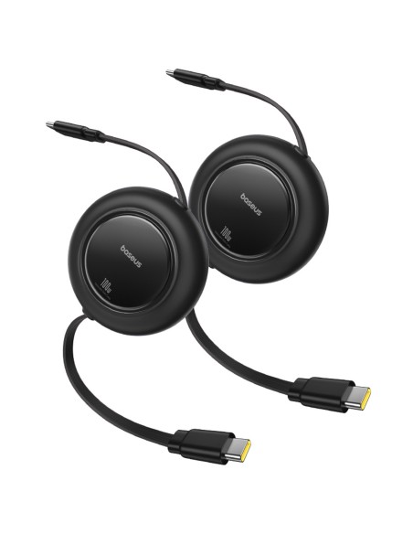 
Ištraukiamas USB-C laidas 100W 2m juodas - 2 vnt.
