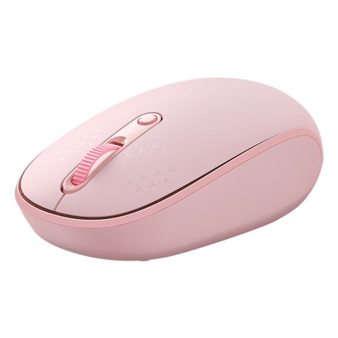 
Belaidė pelė su 3 ryšio režimais, 2,4 GHz „Bluetooth 3.0 5.0 F01B“ – rožinė
