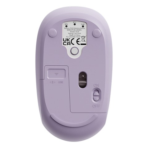 
Belaidė pelė su 3 ryšio režimais, 2,4 GHz „Bluetooth 3.0 5.0 F01B“ – violetinė
