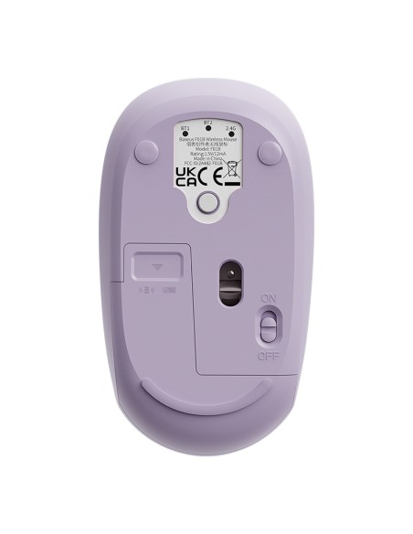 
Belaidė pelė su 3 ryšio režimais, 2,4 GHz „Bluetooth 3.0 5.0 F01B“ – violetinė
