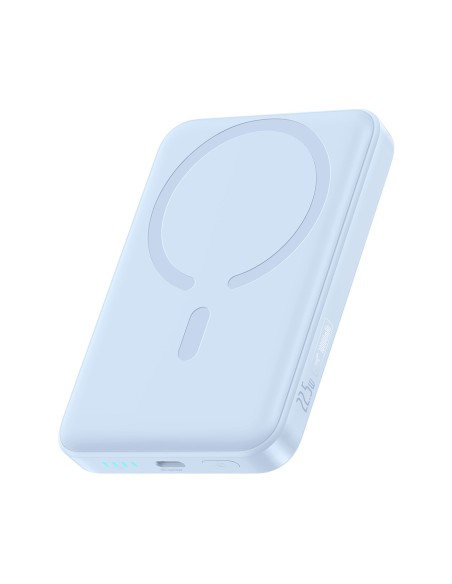 
10000mAh 22.5W „MagSafe“ indukcinė išorinė baterija su USB-C laidu, 20V/ 3A, 0.3m – mėlyna
